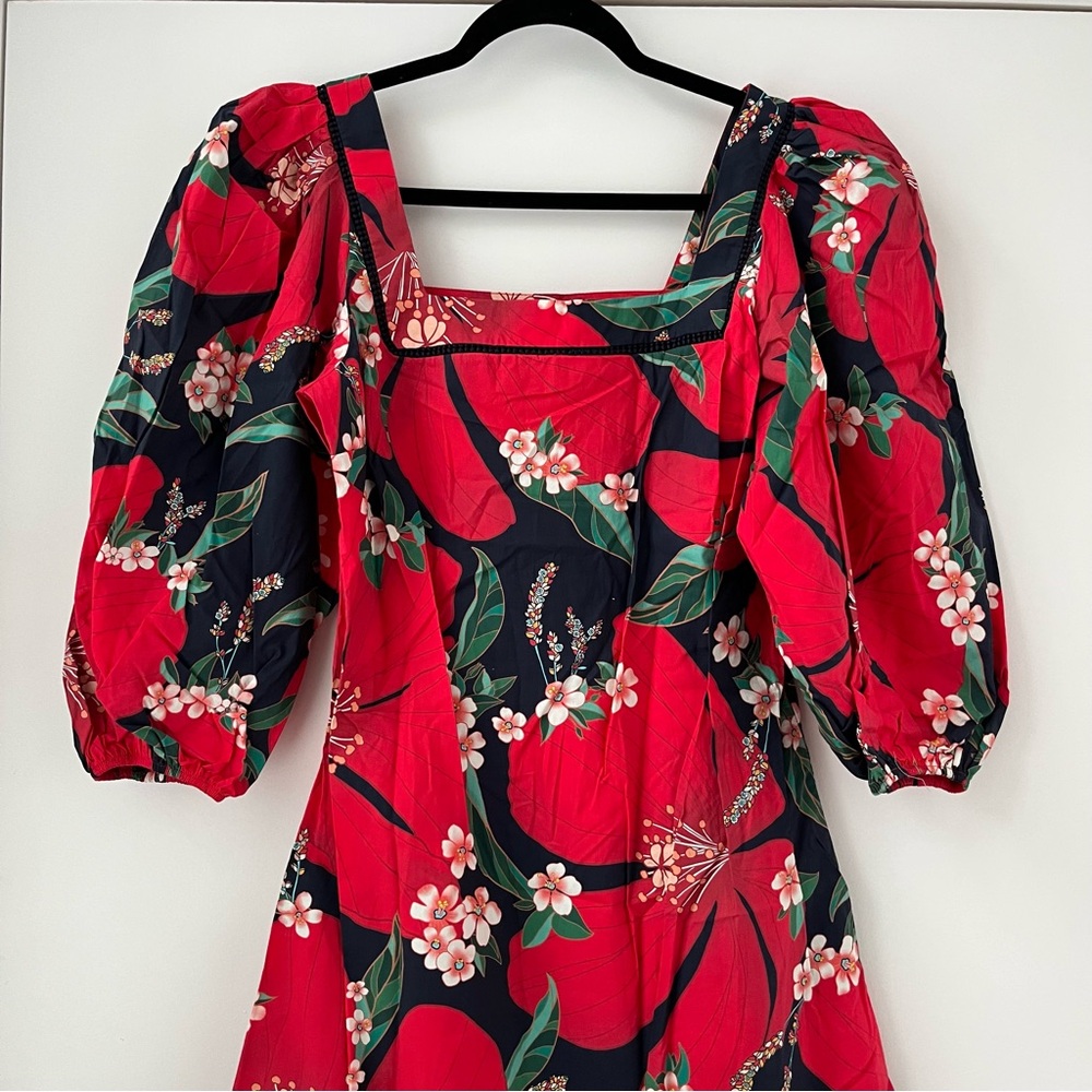 NWT Farm Rio x Anthropologie Jamila Midi Dress XS - Picture 5 of 16